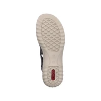 RIEKER 60462-00 Velcro Bk-Strap Sandal