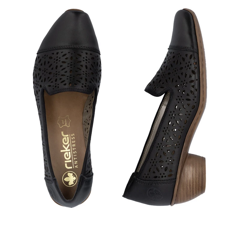 RIEKER 43754-00 Mirjam Covered Shoe (Perfs)