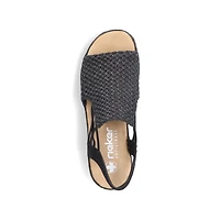 RIEKER 62941-00 Wrapped Sandal (Woven)