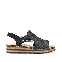 RIEKER 62941-00 Wrapped Sandal (Woven)