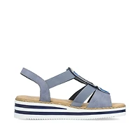 RIEKER V0207-12 Sandal (Beaded Leaves)