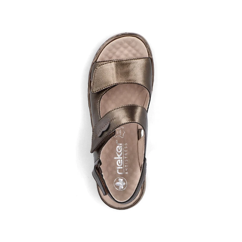 RIEKER 60462-90 Velcro Bk-Strap Sandal