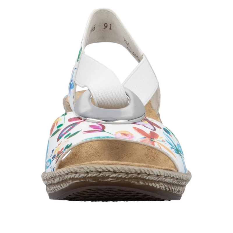 RIEKER 624H6-91 Wedge Sandal (Coin)