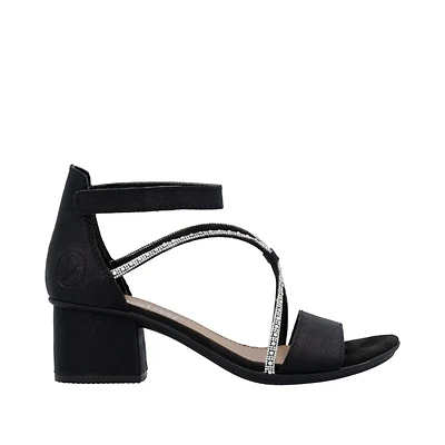 RIEKER 64654-00 Dress Strappy Sandal Low-Heel
