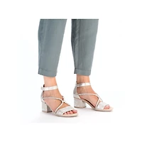 RIEKER 64654-40 Dress Strappy Sandal Low-Heel