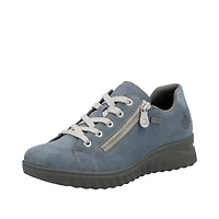 RIEKER 59000-10 Casual Lace-Zip Shoe