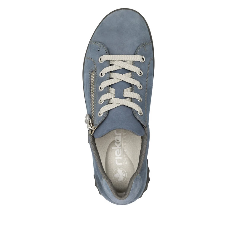 RIEKER 59000-10 Casual Lace-Zip Shoe
