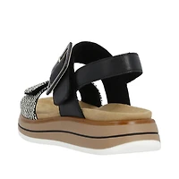 REMONTE D1J53-02 Chunk Sandal (BkStrap)