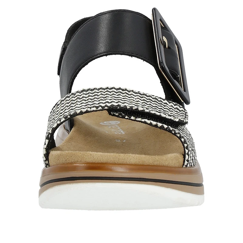 REMONTE D1J53-02 Chunk Sandal (BkStrap)