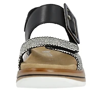 REMONTE D1J53-02 Chunk Sandal (BkStrap)