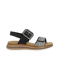 REMONTE D1J53-02 Chunk Sandal (BkStrap)