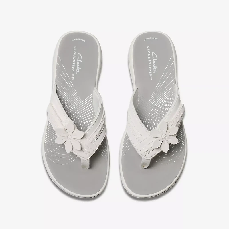 CLARKS Breeze Opal (Flower) 26181789 WHITE