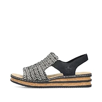 RIEKER 62971-00 Wrapped Sandal (Woven)