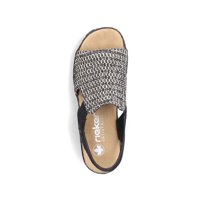 RIEKER 62971-00 Wrapped Sandal (Woven)
