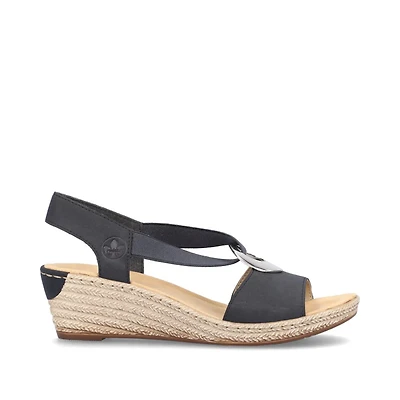 RIEKER 624H6- Wedge Sandal (Coin