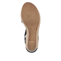 RIEKER 624H6-14 Wedge Sandal (Coin)