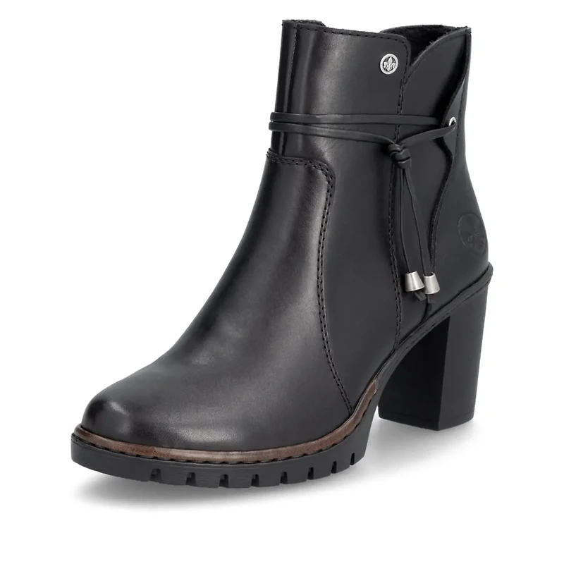 RIEKER Y2567-00 Heel Bootie (Tassel)