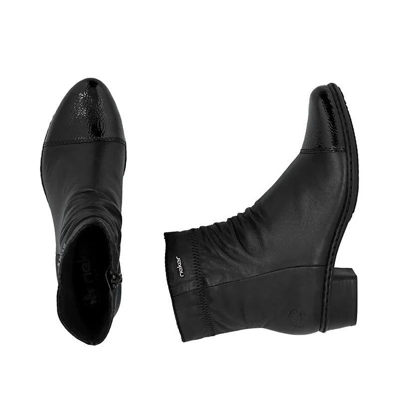 RIEKER Y0773-00 Ankle Bootie (Rouching)