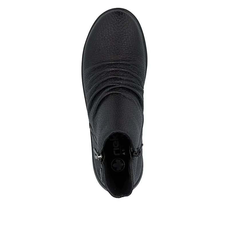 RIEKER Z0056-00 Double-Zip Bootie (Rouching)