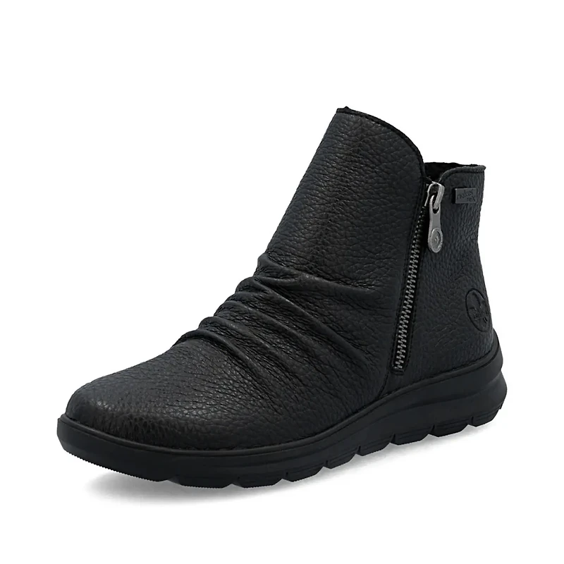 RIEKER Z0056-00 Double-Zip Bootie (Rouching)