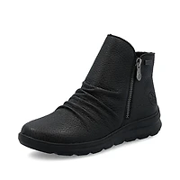RIEKER Z0056-00 Double-Zip Bootie (Rouching)