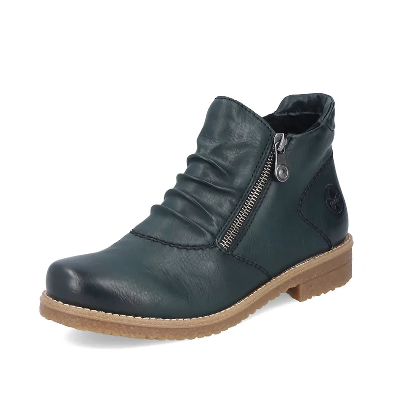 RIEKER 73553-54 Zip Bootie (Rouching)