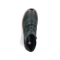 RIEKER 73553-54 Zip Bootie (Rouching)