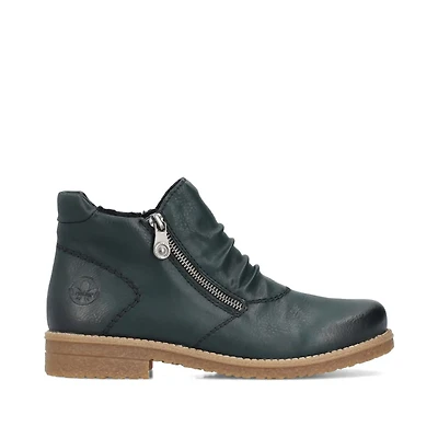 RIEKER 73553-54 Zip Bootie (Rouching)