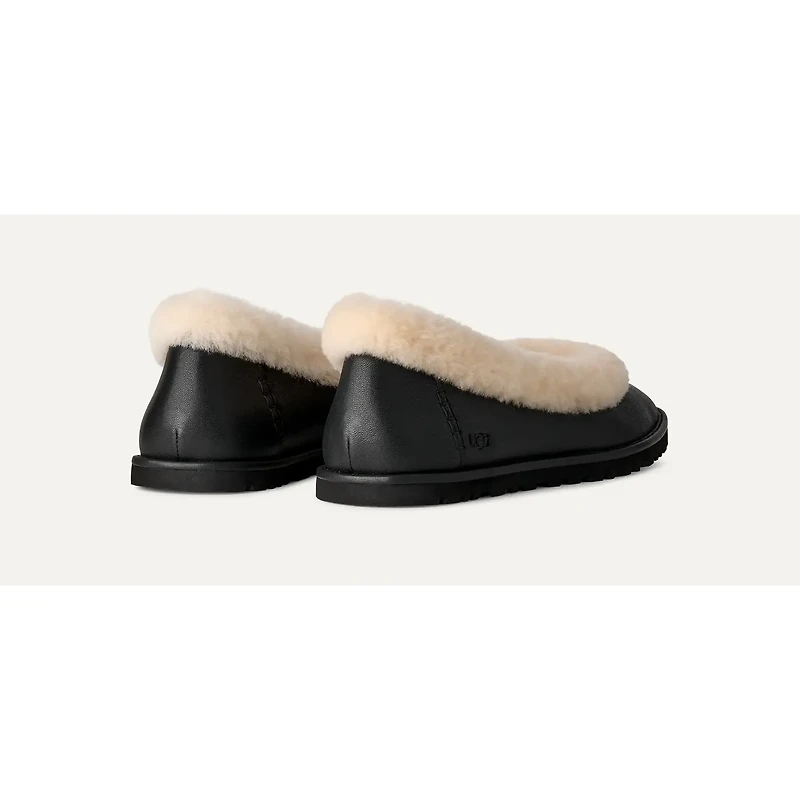 UGG 1178450 Zora Leather Ballet Flat BLK