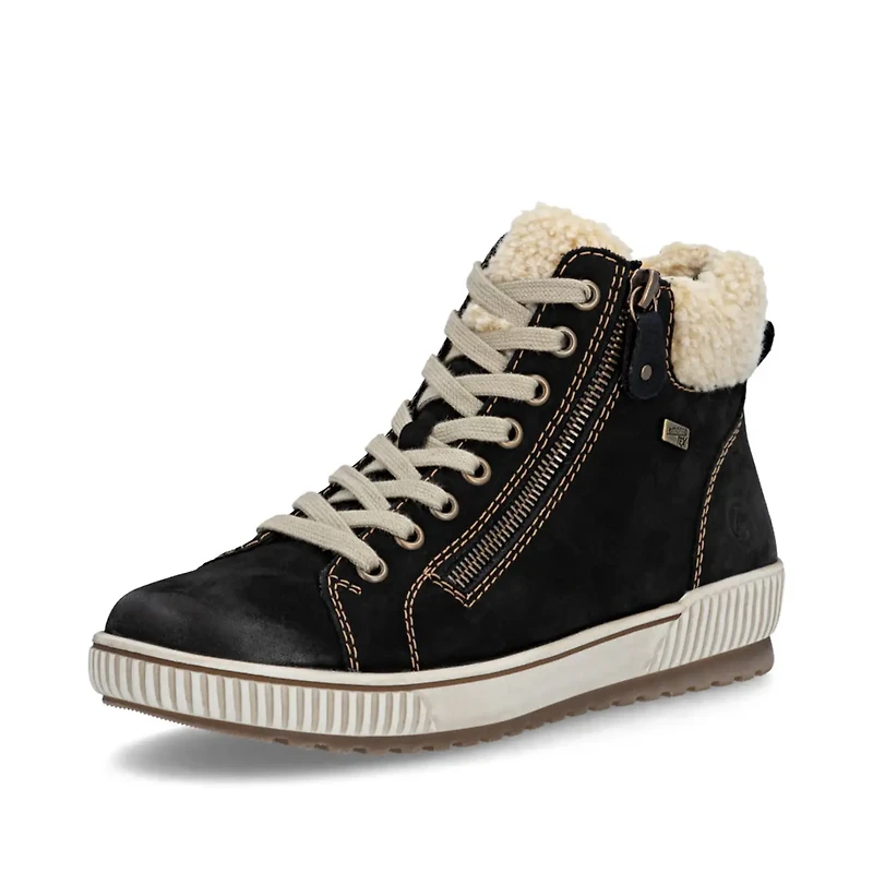 REMONTE D0770-03 Sneaker Bootie (Fluff Rim)