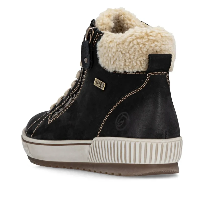 REMONTE D0770-03 Sneaker Bootie (Fluff Rim)