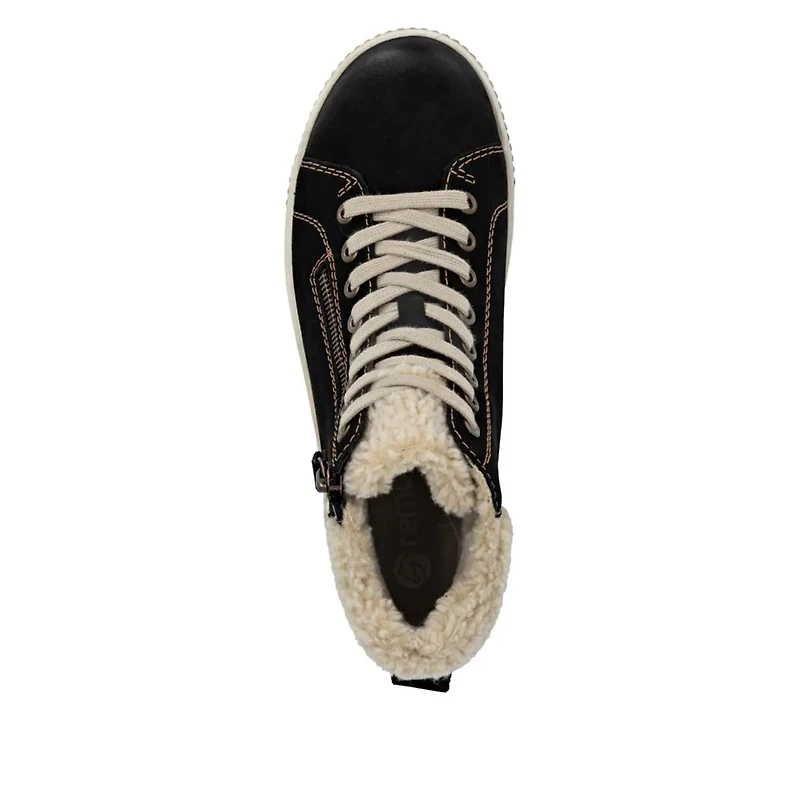 REMONTE D0770-03 Sneaker Bootie (Fluff Rim)