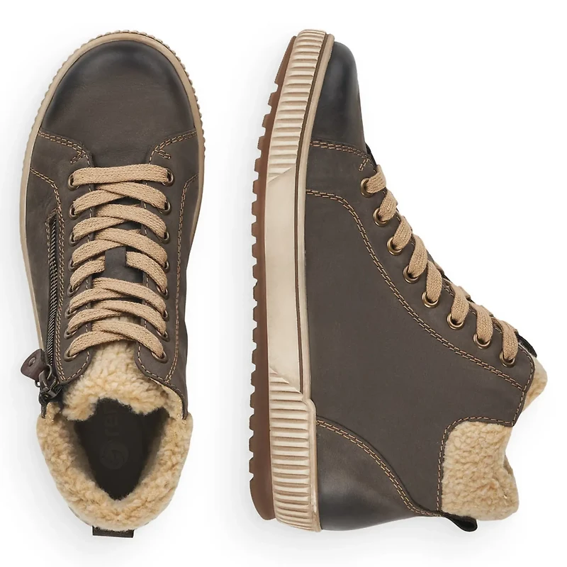 REMONTE D0770-45 Sneaker Bootie (Fluff Rim)