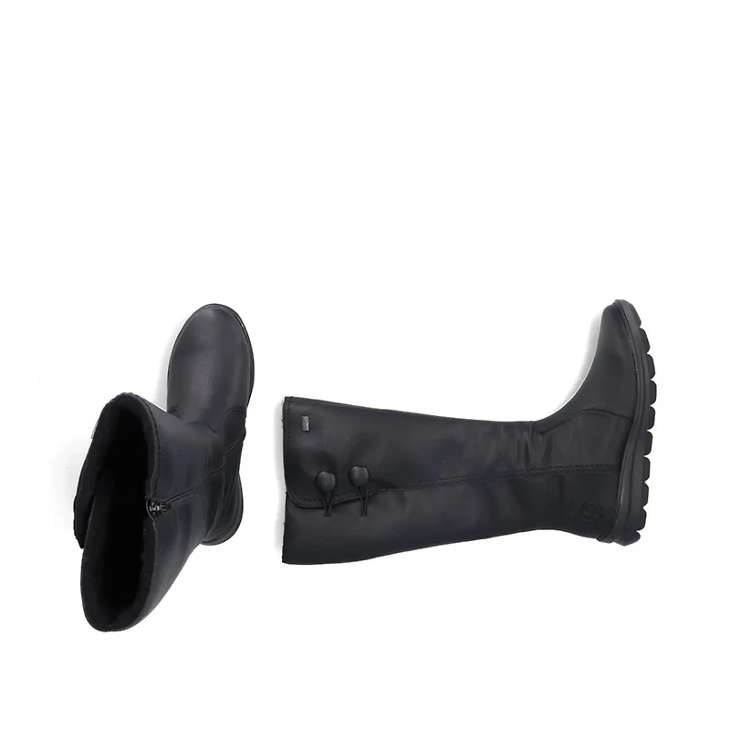 RIEKER Z0090-00 Tall Boot (Low Heel)