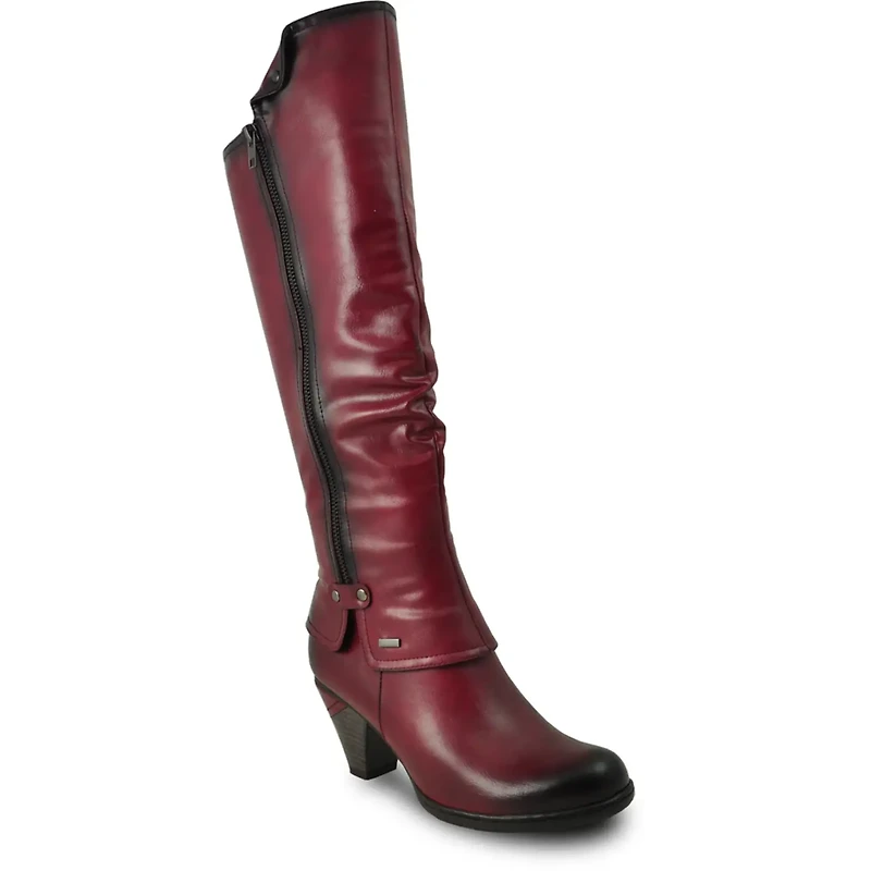 VANGELO SD7408 Tall Boot Folds BORDO