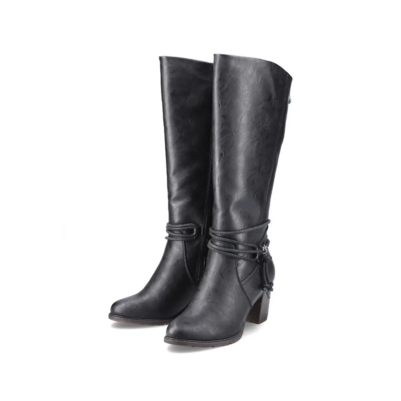 RIEKER 96059-00 Tall Heel Boot