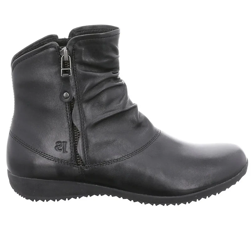 JOSEF SEIBEL Naly 24 Soft Bootie (Dbl Zip)- BLACK