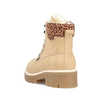 RIEKER Y8118-60 Ankle Bootie (Leopard Trim)