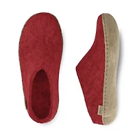 GLERUPS Slip-on (leather sole) - RED