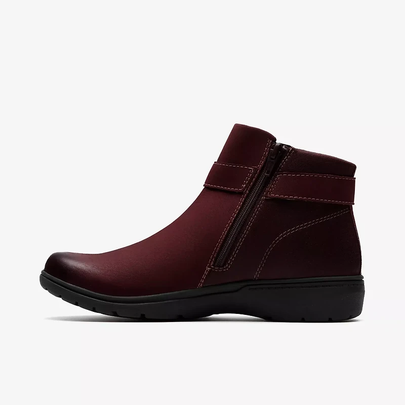 CLARKS Carleigh Drift Bootie 26184155 MERLOT