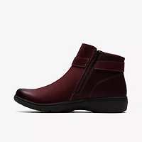 CLARKS Carleigh Drift Bootie 26184155 MERLOT