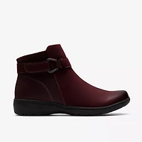 CLARKS Carleigh Drift Bootie 26184155 MERLOT