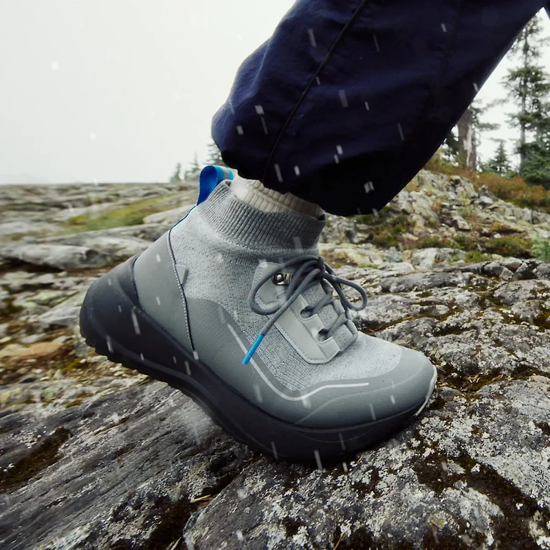 VESSI Women's Stormburst High Top MID GREY/BLACK