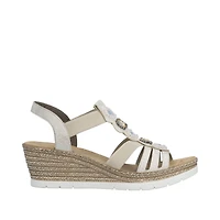 RIEKER 619B2-60 Wedge Sandal (Beads)