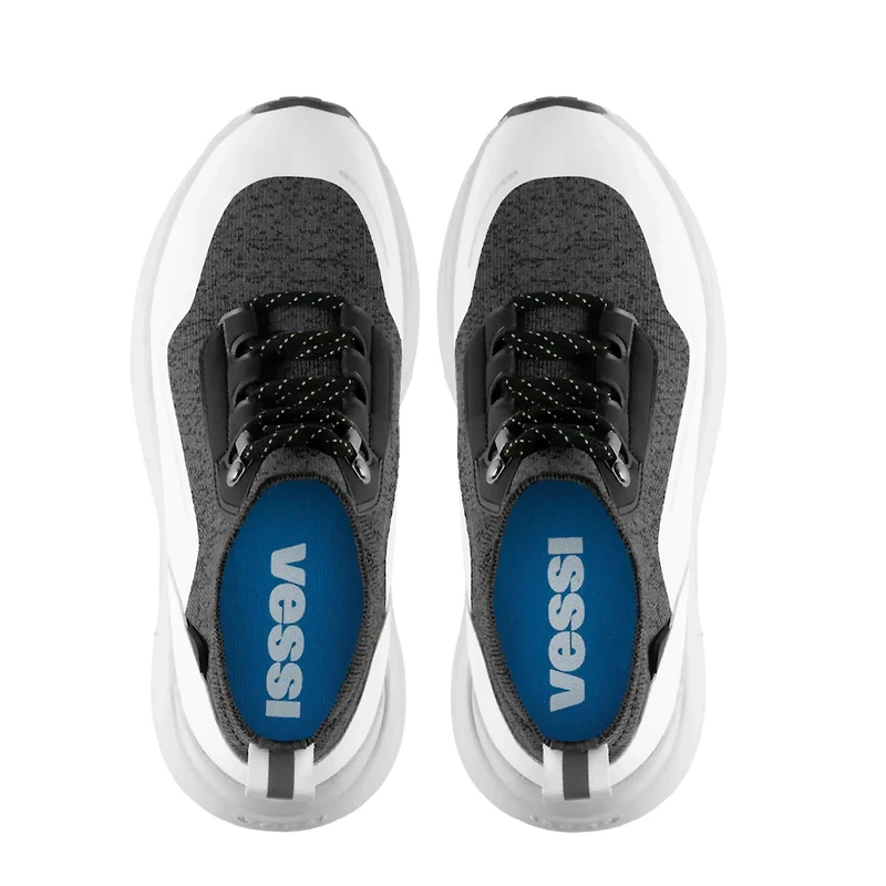 VESSI Men's Stormburst High Top DARK GREY/WHITE