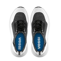 VESSI Men's Stormburst High Top DARK GREY/WHITE