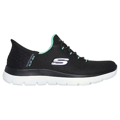 SKECHERS 150123 Summits - Diamond Slip Ins BKTQ LADIES