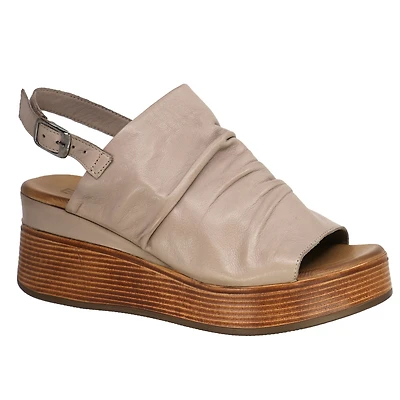 EVERLY Nikki-01 Wedge Sandal Bk-Strap TAUPE