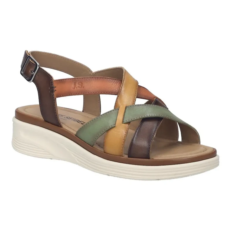J SEIBEL Sevran 07 Crossover Sandal GREEN