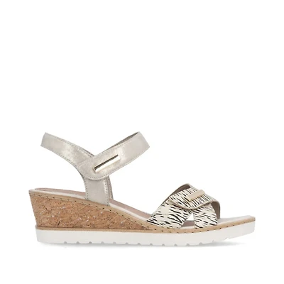 REMONTE R6266-90 Wedge Sandal (Velcro)